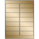 4" x 1.33" Gold Foil Rectangular Sheet Labels