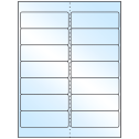 4" x 1.33" White Premium High Gloss Rectangular Sheet Labels