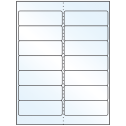 4" x 1.33" White Mid Gloss Rectangular Sheet Labels