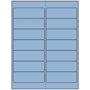 4" x 1.33" Pastel Blue Rectangular Sheet Labels