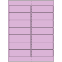 4" x 1.33" Pastel Purple Rectangular Sheet Labels