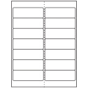 4" x 1.33" White Polyester Rectangular Sheet Labels