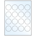1.75" Crystal Clear Circular Sheet Labels