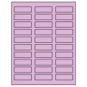 2.25" x 0.75" Pastel Purple Rectangular Sheet Labels