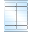 4" x 1.33" White Premium High Gloss Rectangular Sheet Labels