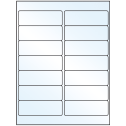 4" x 1.33" White Mid Gloss Rectangular Sheet Labels