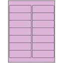 4" x 1.33" Pastel Purple Rectangular Sheet Labels