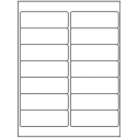 4" x 1.33" White Polyester Rectangular Sheet Labels