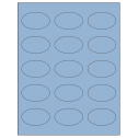 2.375" x 1.4375" Pastel Blue Oval Sheet Labels