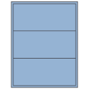 8" x 3.5" Pastel Blue Rectangular Sheet Labels (3-UP)