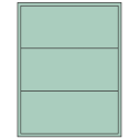 8" x 3.5" Pastel Green Rectangular Sheet Labels (3-UP)