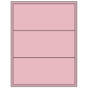 8" x 3.5" Pastel Pink Rectangular Sheet Labels (3-UP)