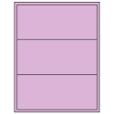 8" x 3.5" Pastel Purple Rectangular Sheet Labels (3-UP)