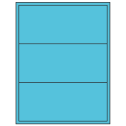 8" x 3.5" Turquoise Rectangular Sheet Labels (3-UP)
