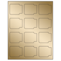 2.38" x 2" Gold Foil Sheet Labels