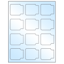 2.38" x 2" White Premium High Gloss Sheet Labels