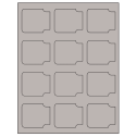 2.38" x 2" Gray Sheet Labels