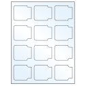 2.38" x 2" White Mid Gloss Sheet Labels