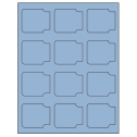 2.38" x 2" Pastel Blue Sheet Labels