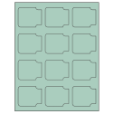 2.38" x 2" Pastel Green Sheet Labels