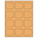 2.38" x 2" Pastel Orange Sheet Labels