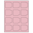 2.38" x 2" Pastel Pink Sheet Labels