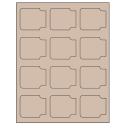 2.38" x 2" Pastel Tan Sheet Labels