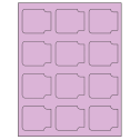 2.38" x 2" Pastel Purple Sheet Labels