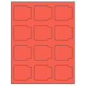 2.38" x 2" Red Sheet Labels