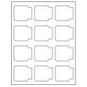 2.38" x 2" White Vinyl Drum Sheet Labels