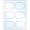 3.372" x 2.5" Crystal Clear Sheet Labels