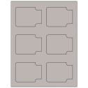 3.372" x 2.5" Gray Sheet Labels