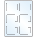 3.372" x 2.5" White Mid Gloss Sheet Labels