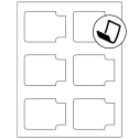 3.372" x 2.5" Blockout Sheet Labels