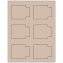 3.372" x 2.5" Pastel Tan Sheet Labels