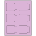 3.372" x 2.5" Pastel Purple Sheet Labels