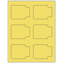 3.372" x 2.5" Pastel Yellow Sheet Labels