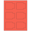 3.372" x 2.5" Red Sheet Labels