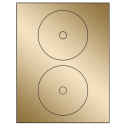 4.57" Gold Foil Circular Sheet Labels