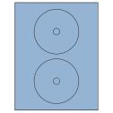 4.57" Pastel Blue Circular Sheet Labels