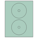 4.57" Pastel Green Circular Sheet Labels