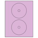 4.57" Pastel Purple Circular Sheet Labels