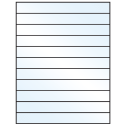 8.5" x 1" Crystal Clear Rectangular Sheet Labels