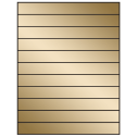 8.5" x 1" Gold Foil Rectangular Sheet Labels