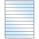 8.5" x 1" White Premium High Gloss Rectangular Sheet Labels