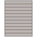 8.5" x 1" Gray Rectangular Sheet Labels