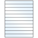 8.5" x 1" White Mid Gloss Rectangular Sheet Labels