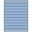 8.5" x 1" Pastel Blue Rectangular Sheet Labels