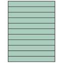 8.5" x 1" Pastel Green Rectangular Sheet Labels