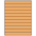 8.5" x 1" Pastel Orange Rectangular Sheet Labels